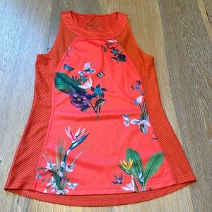 Ted Baker London orange floral tank top